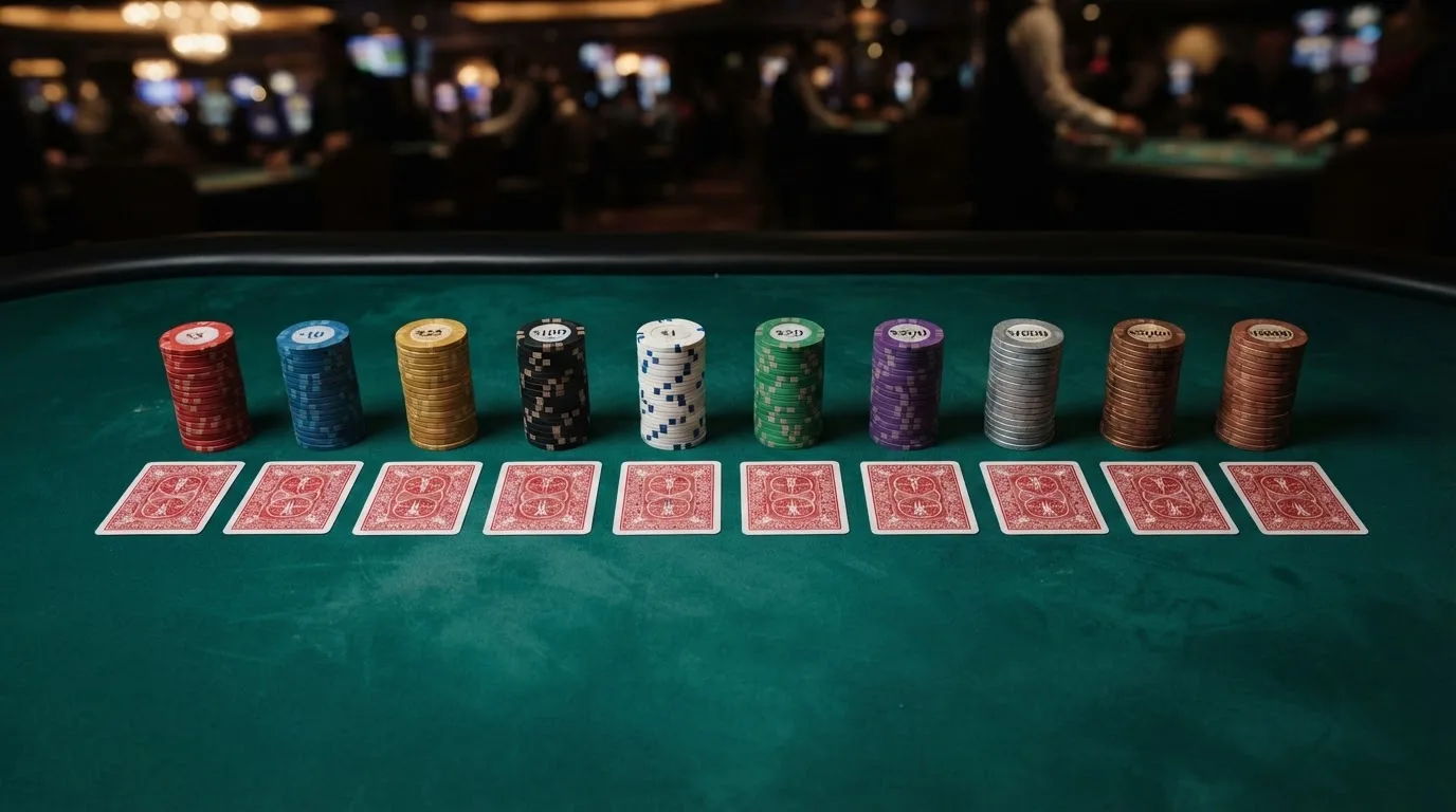 Een overzichtelijke rij van tien Nederlandse casino-logo's op een heldere achtergrond, gerangschikt naast elkaar