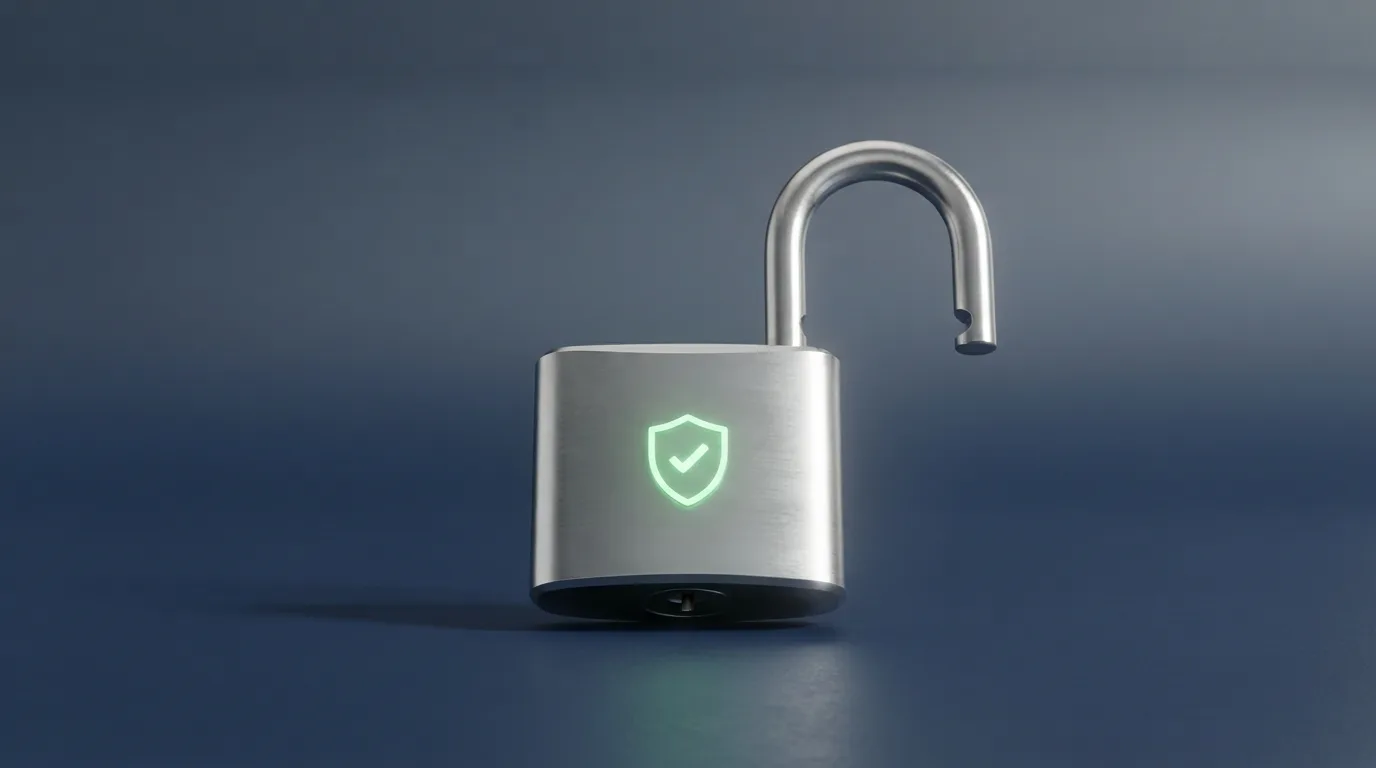 Het logo van de Kansspelautoriteit naast het Cruks-logo op een scherm met een hangslot