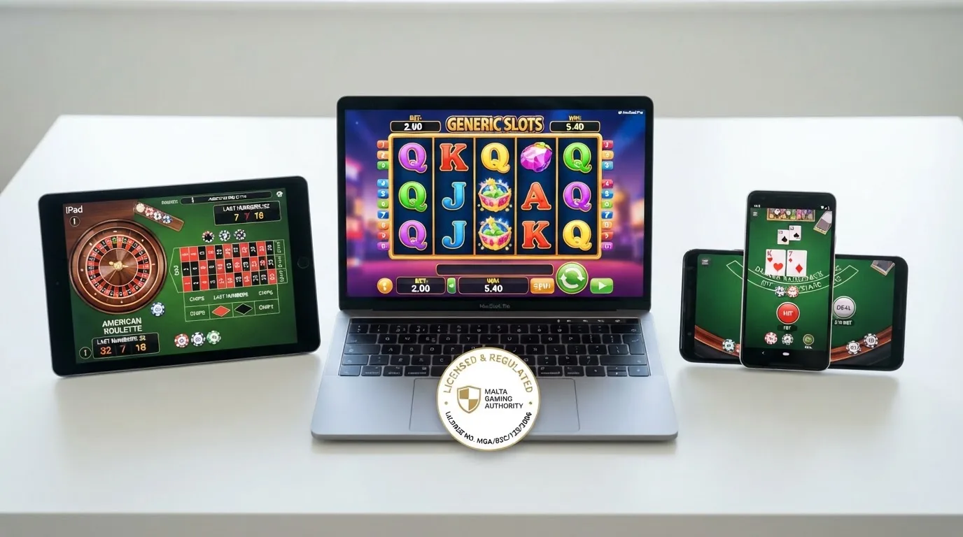 Een zij-aan-zij-overzicht van de logo's of interfaces van meerdere Nederlandse online casino's die een Ksa-vergunning hebben, met een Ksa-keurmerk in de hoek.